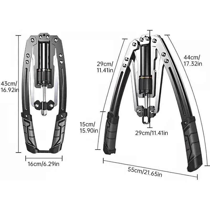 PressFlex – Hydraulic Chest Trainer - Dimensions