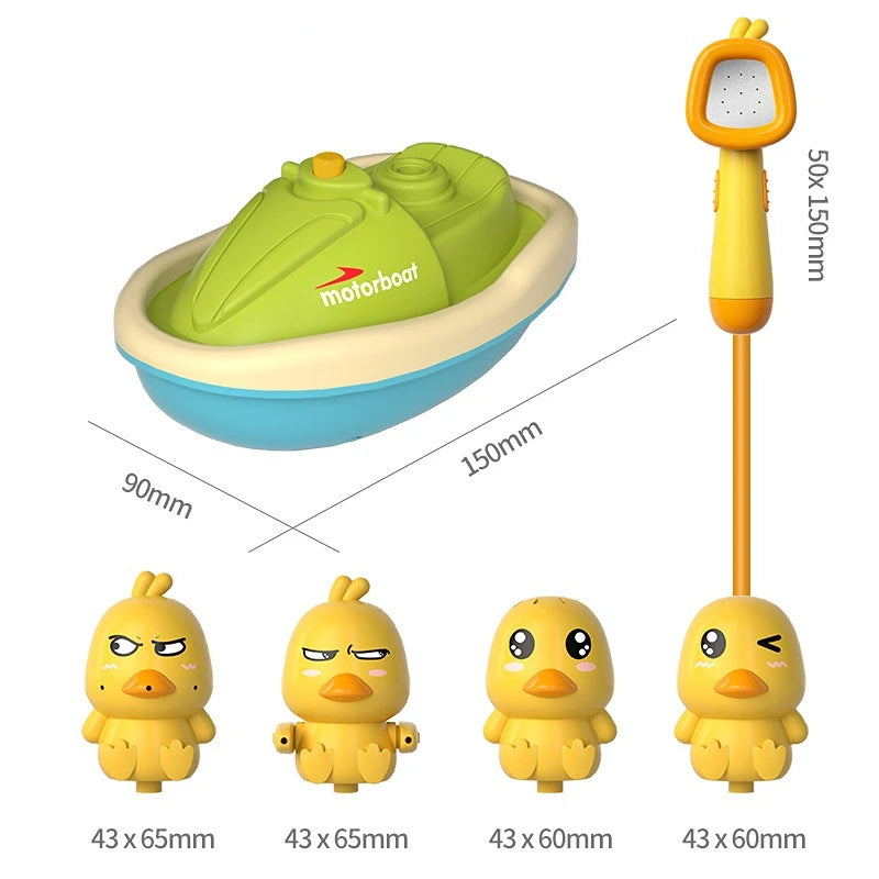 electric water spray duck boat toy - Dimensions