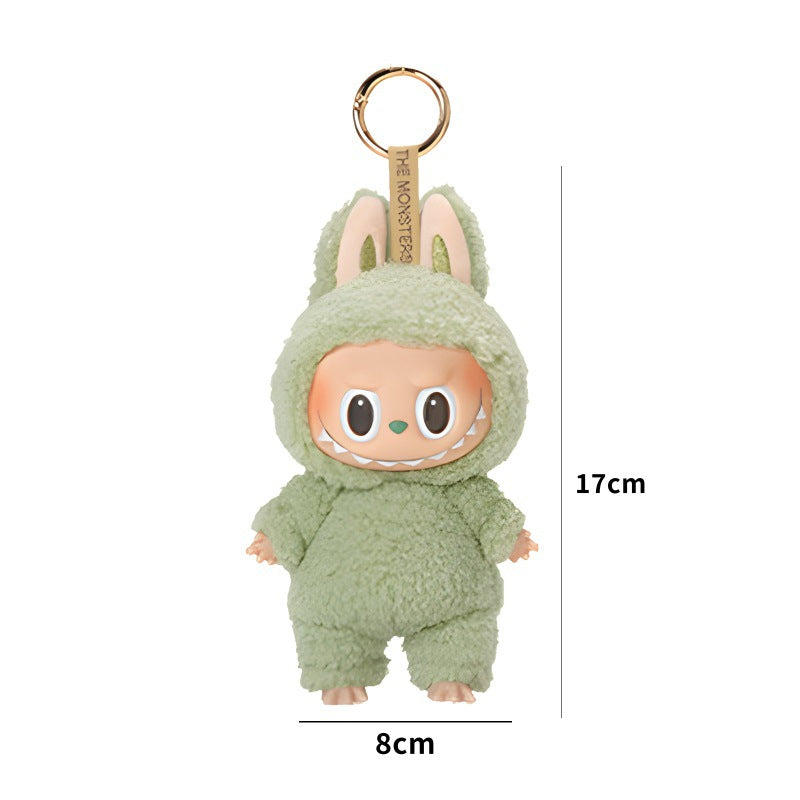 Bubble Mart LABUBU Macaron vinyl plush keychain - Green