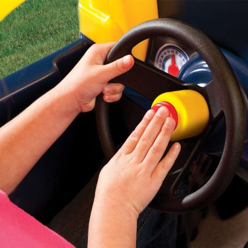 Cozy Truck Ride-On – Black & Yellow