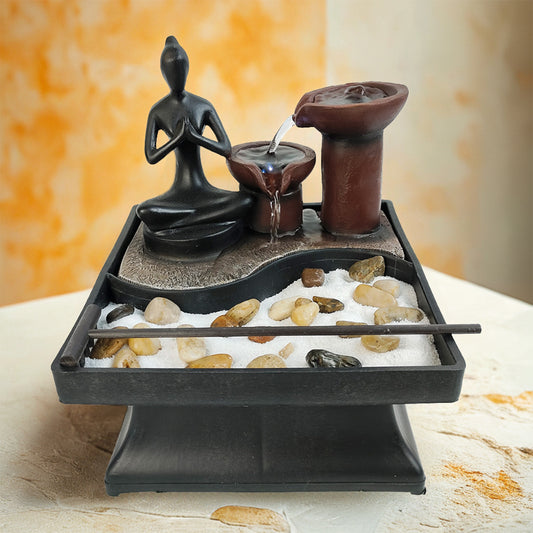 Zen meditation tabletop fountain