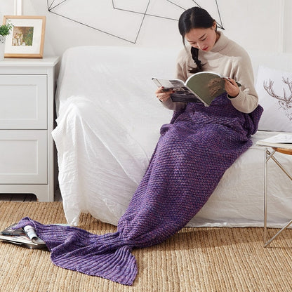 Mermaid Tail Blanket - Purple