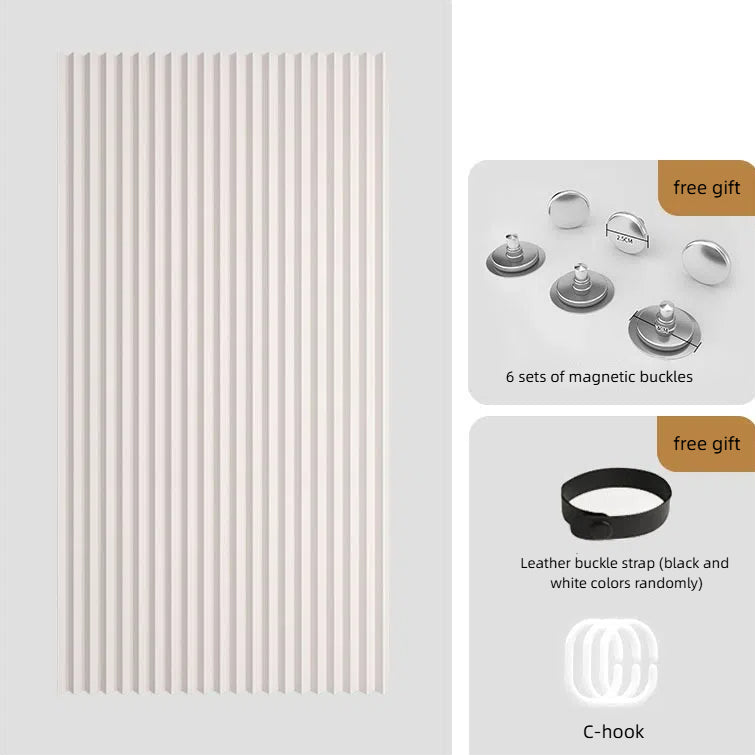 Αναδιπλούμενη κουρτίνα πόρτας χωρίς διάτρηση 200 cm