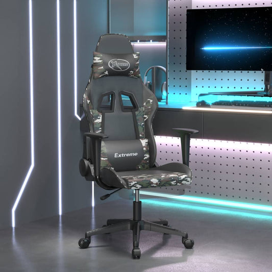 Επαγγελματική Καρέκλα Gaming με Λειτουργία Μασάζ & Αναδιπλούμενο Υποπόδιο