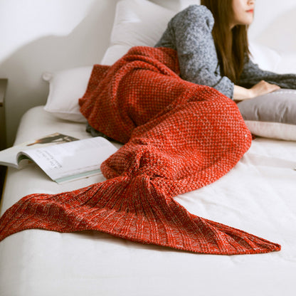 Mermaid Tail Blanket - Red