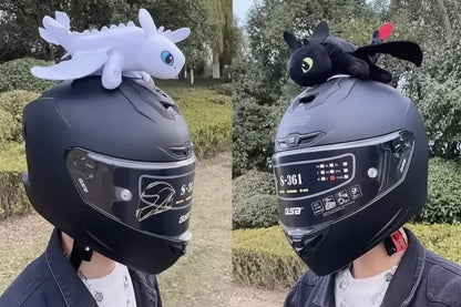 helmet dragon plush decoration toothless inspired soft toy for motorcycle helmet and car exterior unique gift idea